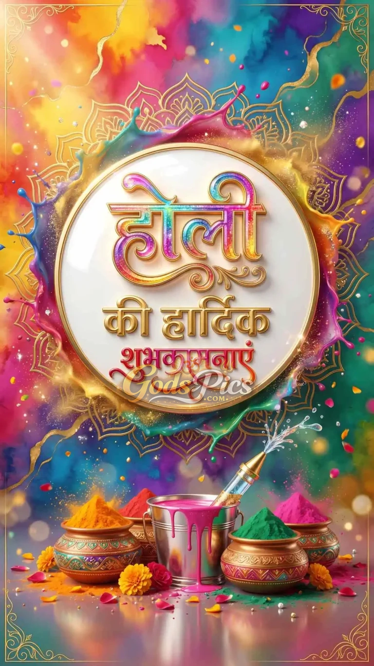 Happy Holi 2026 Colorful Festival Digital Poster (2 Set Image)