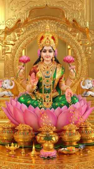 Laxmi Maa – Premium Spiritual Digital Art By Gods Pics