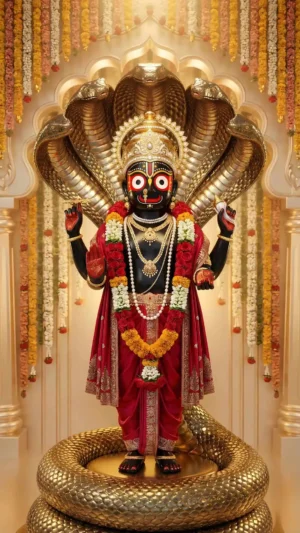 Lord Jagannath HD Divine Wallpaper | Jagannath Swamy Spiritual Artwork | Hindu God Temple Poster Digital Download