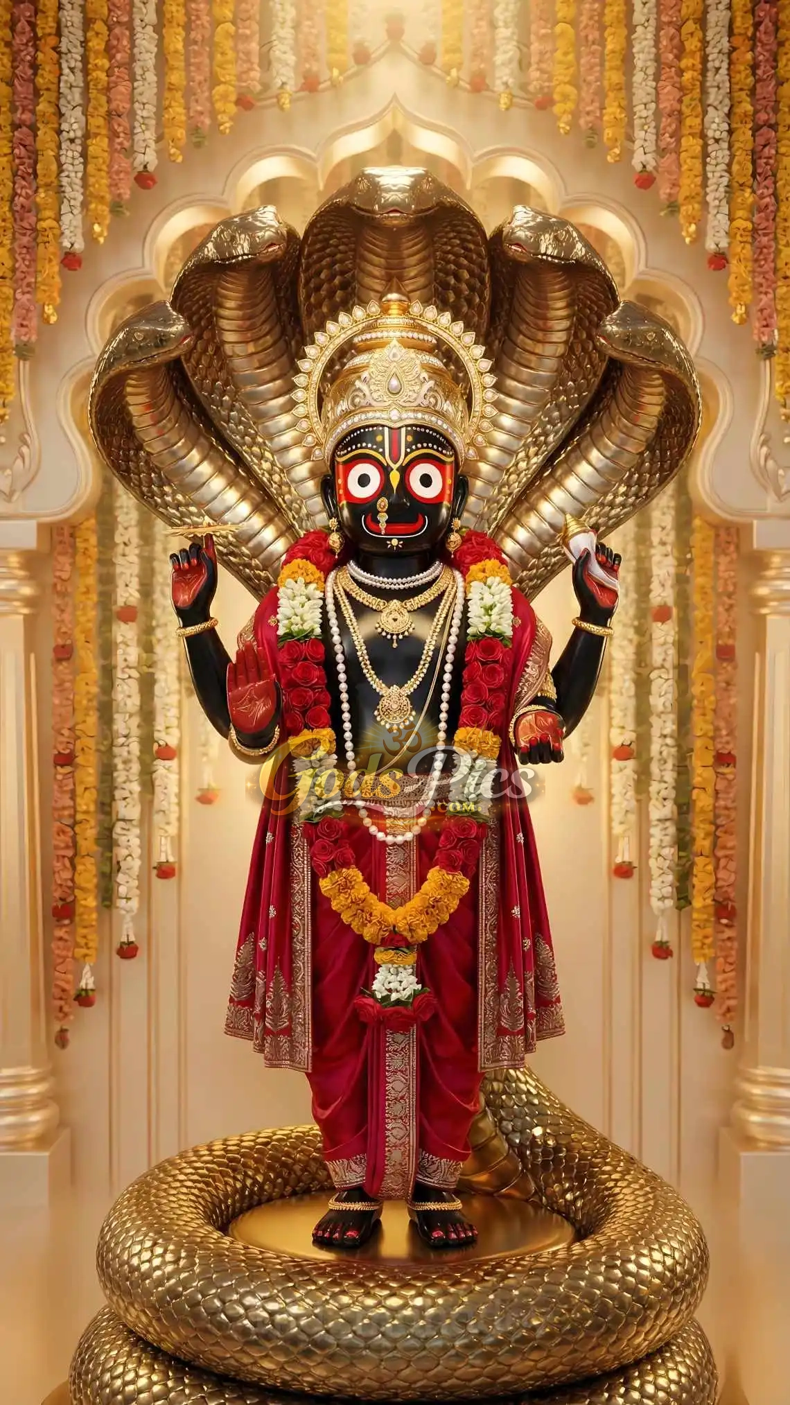 Lord Jagannath HD Divine Wallpaper | Jagannath Swamy Spiritual Artwork | Hindu God Temple Poster Digital Download