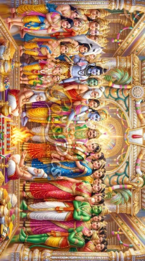 Divine Ram Sita Vivah HD Wallpaper