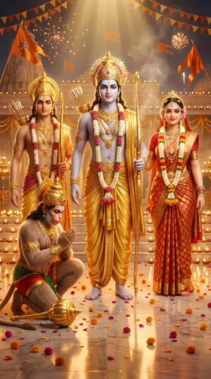 Shri Ram Darbar HD Artwork By Gods Pics