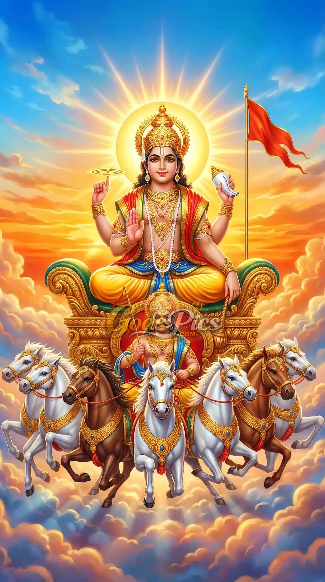Surya Bhagwan Wallpaper Download (2 Set Images) - Image 2