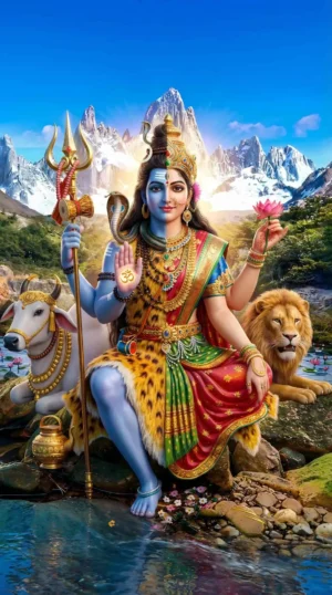 Shiva–Shakti Union – Premium Digital Art (2 Set Images)