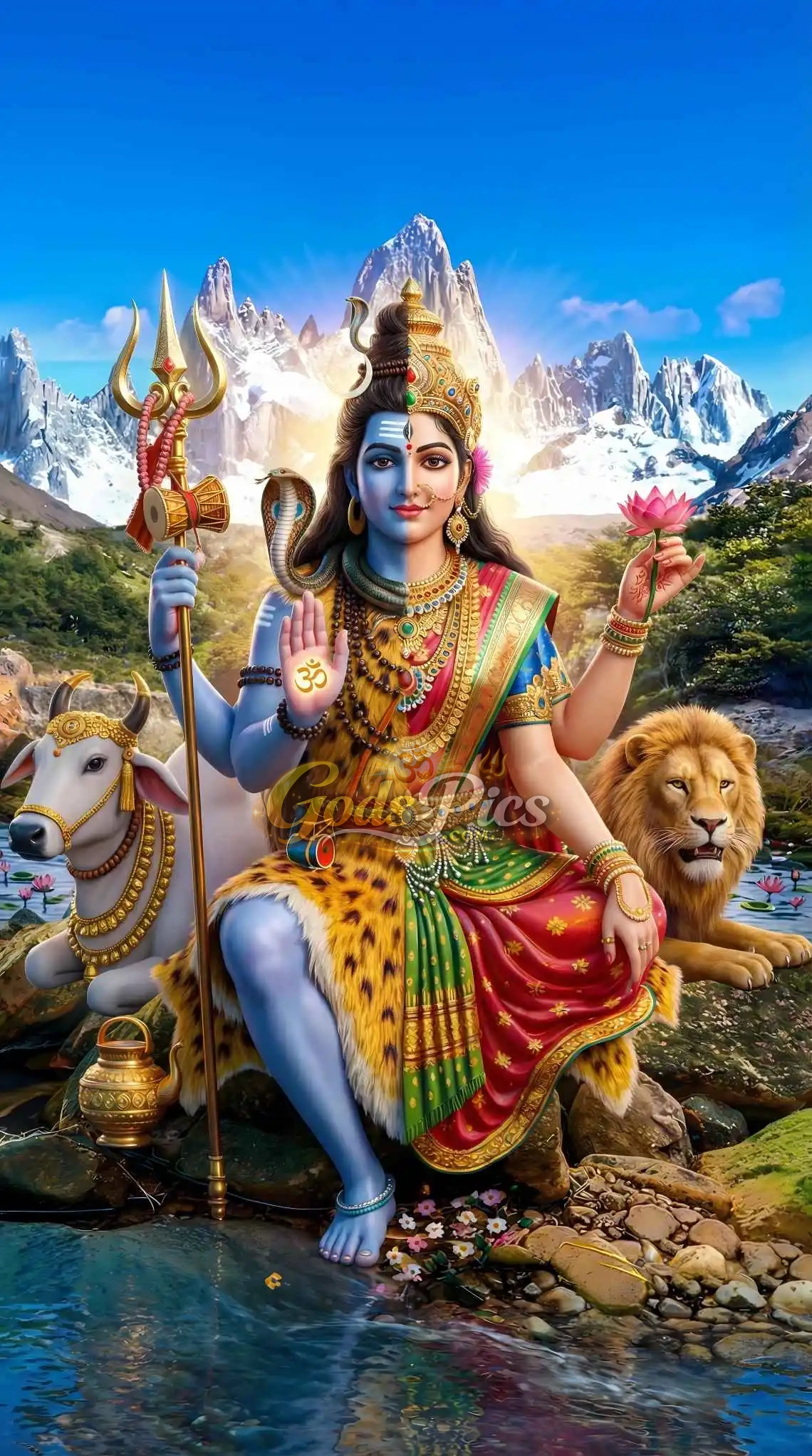 Shiva–Shakti Union – Premium Digital Art (2 Set Images)