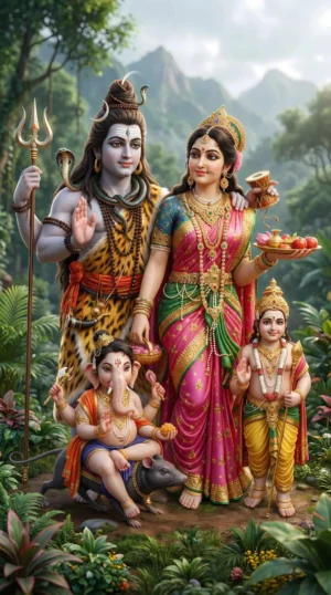 Lord Shiva Family Full HD Wallpaper (2 Images) - Image 2