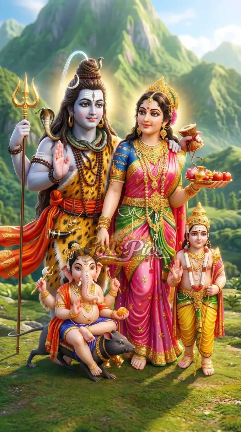 Lord Shiva Family Full HD Wallpaper (2 Images)