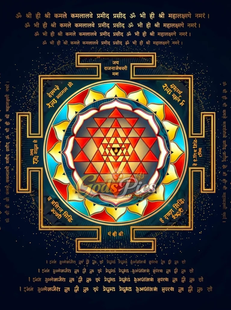 Shree Yantra Sacred Geometry Divine Hindu Spiritual HD Wallpaper