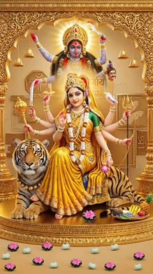 Home 12 Maa Durga And Kali Divine HD Artwork Wallpaper Download Download 4k HD Gods Pics Wallpaper