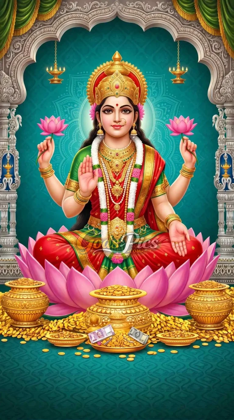Laxmi Maa – Premium Spiritual Digital 4K Wallpaper Download