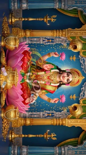Home 93 Laxmi Maa Premium HD Printing Wallpaper