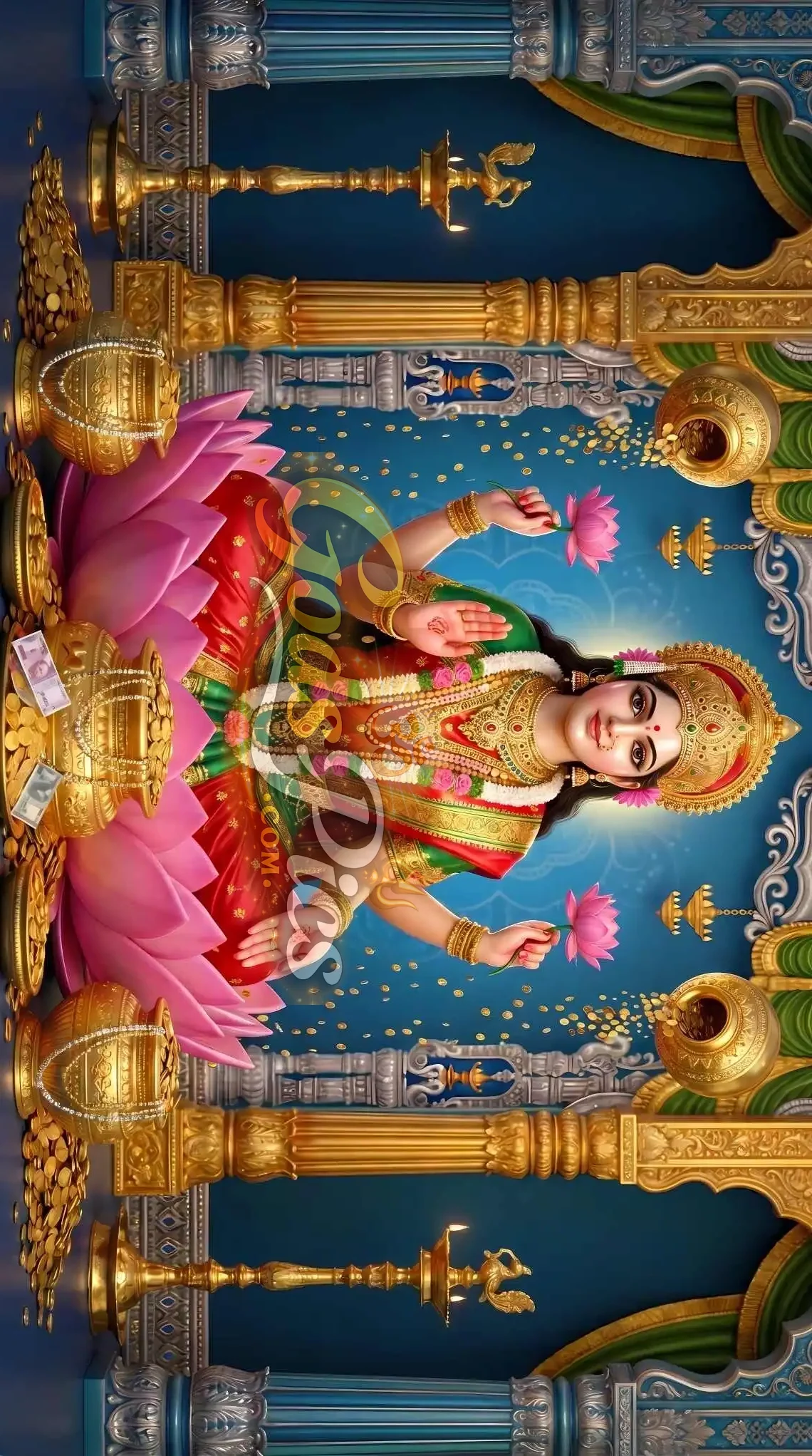 Laxmi Maa Premium HD Printing Wallpaper (2 Images) 1 Laxmi Maa Premium HD Printing Wallpaper