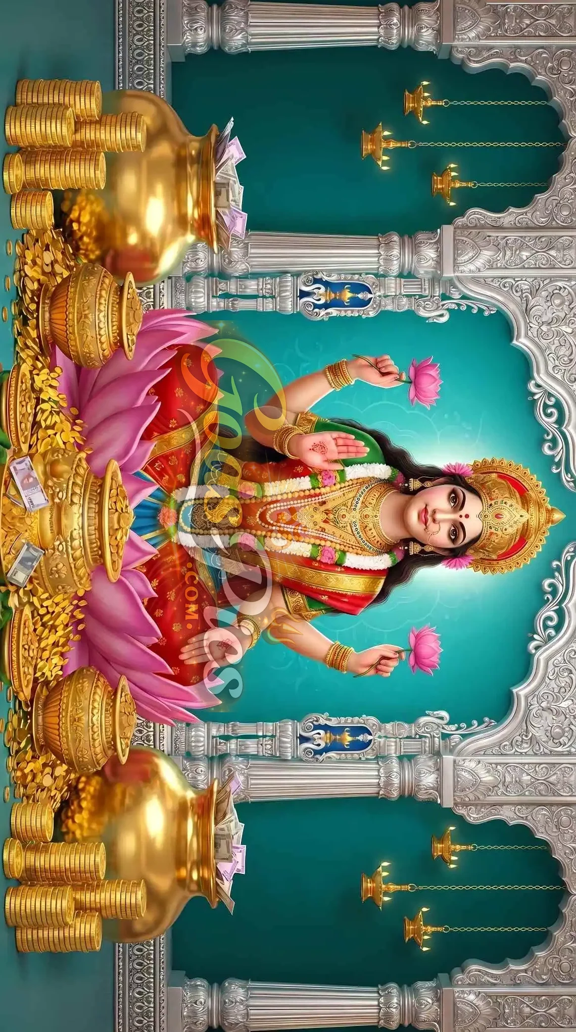 Laxmi Maa Premium HD Printing Wallpaper (2 Images) 2 Laxmi Maa Premium HD Printing Wallpaper