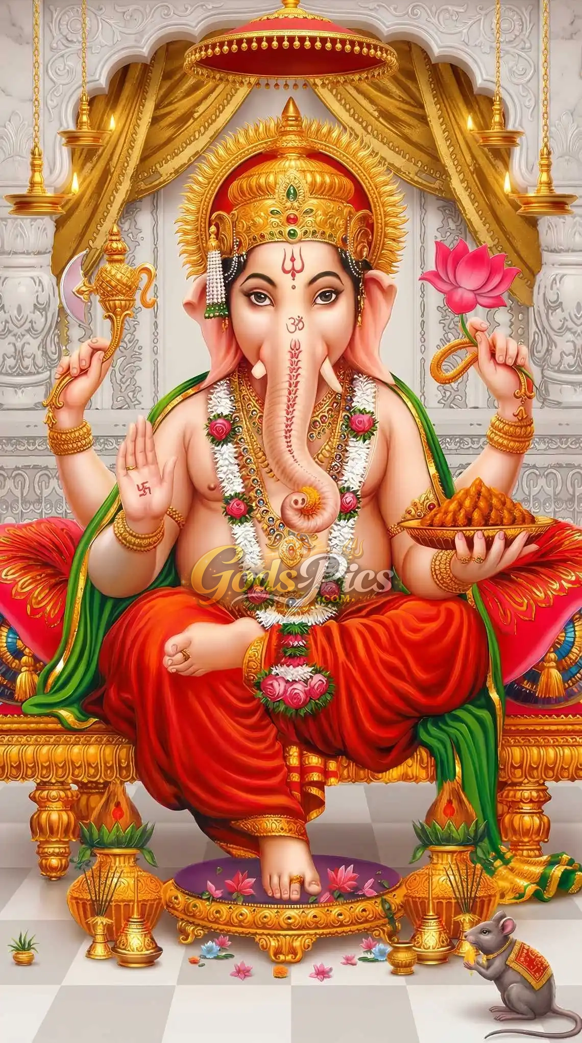 Lord Ganesha HD Marble Theme Wallpaper (2 Images) 1 Lord Ganesha HD Marble Theme Wallpaper