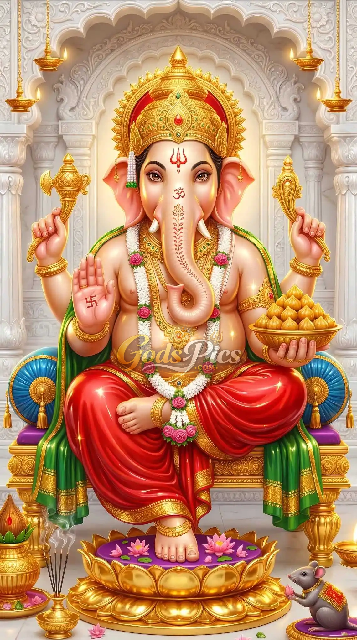 Lord Ganesha HD Marble Theme Wallpaper (2 Images) 2 Lord Ganesha HD Marble Theme Wallpaper (2 Images) - Image 2