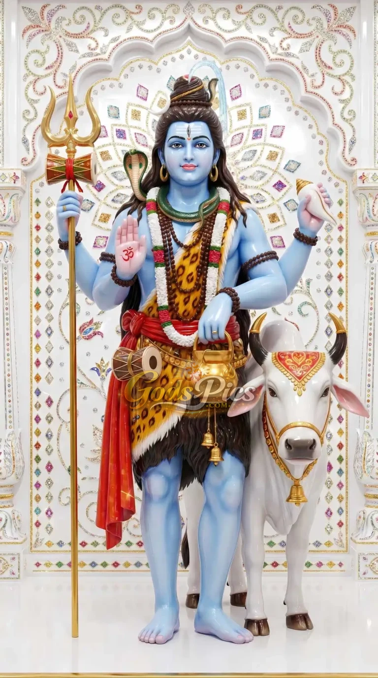 Lord Shiva Full HD Marble Art Wallpaper (2 Images)