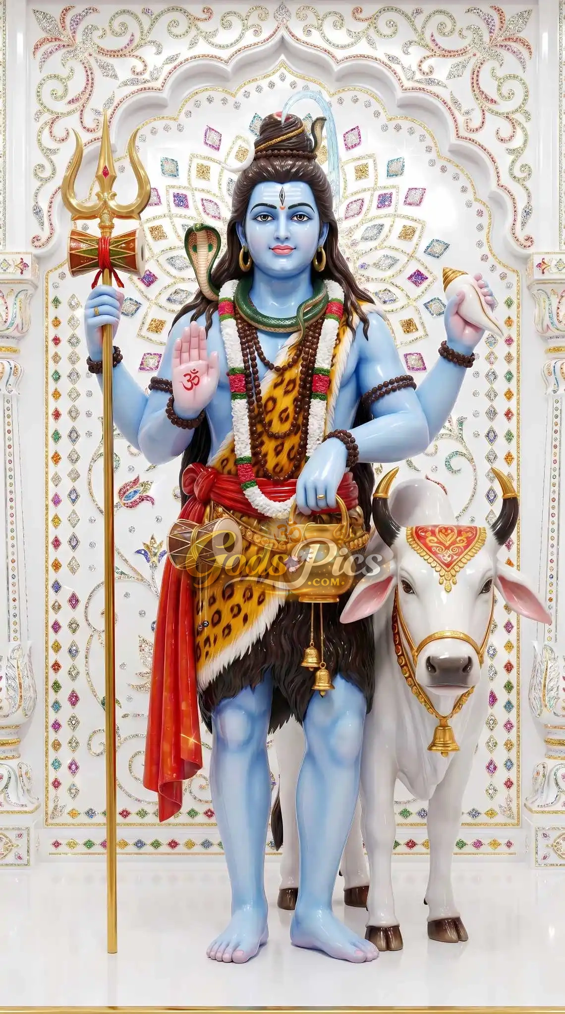 Lord Shiva Full HD Marble Art Wallpaper Gods Pics