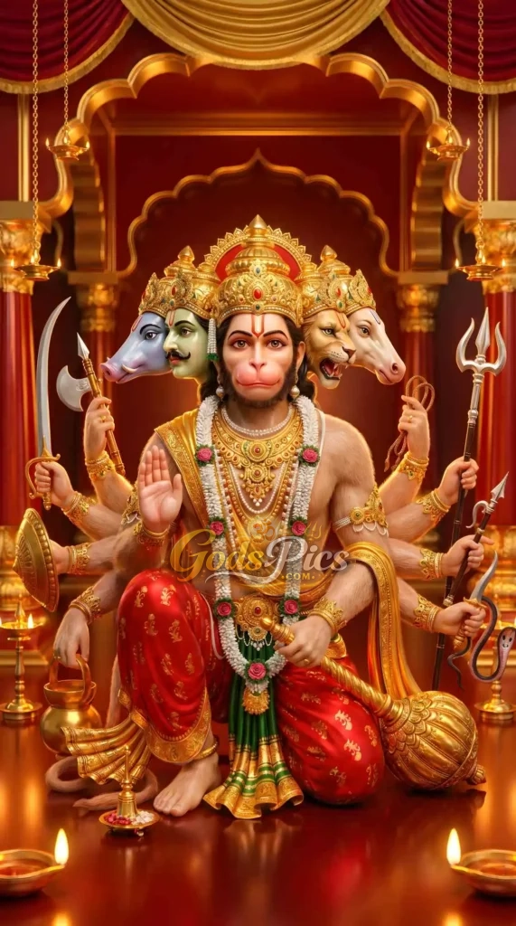 Panchmukhi Hanuman ji 4K HD Wallpaper Download