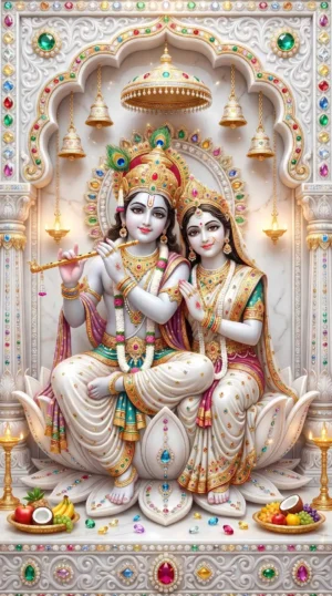 Home 44 Lord Krishna And Radha Divine Love Beautiful Marble Wallpapers