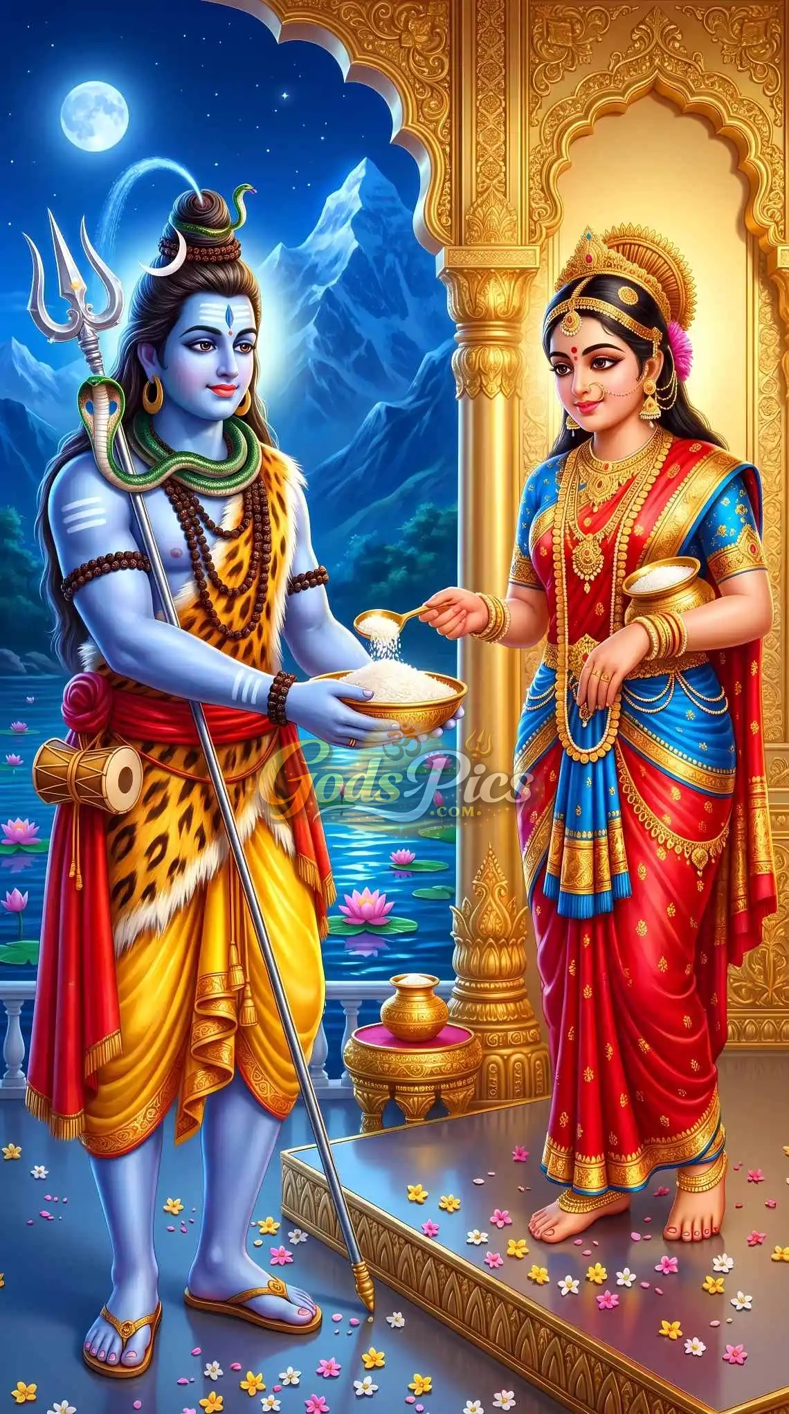 Shiv Parvati HD Wallpaper, Lord Shiva Image, Parvati Mata Photo, Mahadev Wallpaper, Hindu God Couple Art, Spiritual HD Image, Divine Blessing Artwork, Shiva Parvati Poster, Bhakti Wallpaper, Religious Digital Download, Himalayan Temple Art, Devotional Poster HD