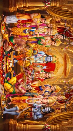 Home 32 Shri Ram Darbar Full HD Computer Wallpapar