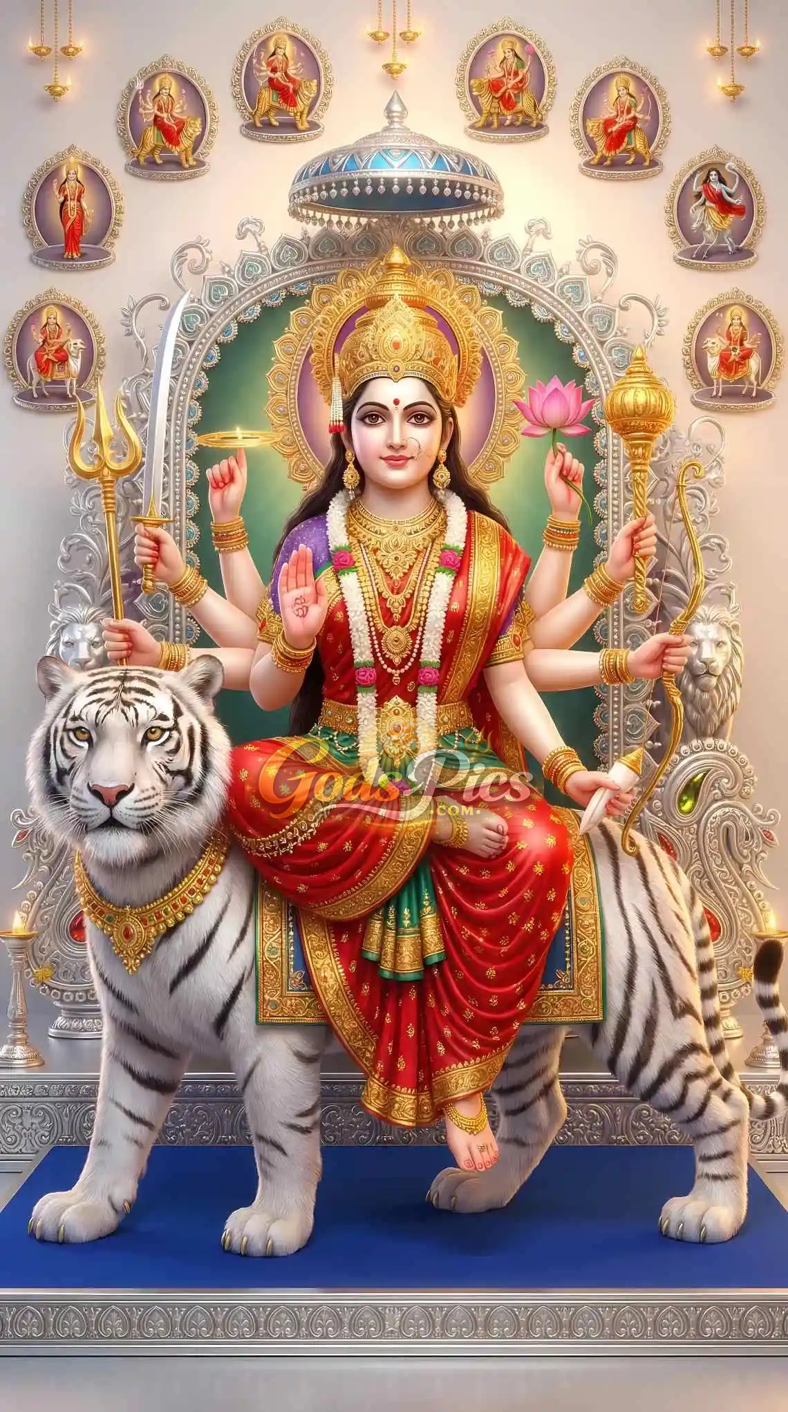 Maa Durga Marble Theme 4K HD Wallpaper (2 Images) 2 Maa Durga Marble Theme 4K HD Wallpaper (2 Images)