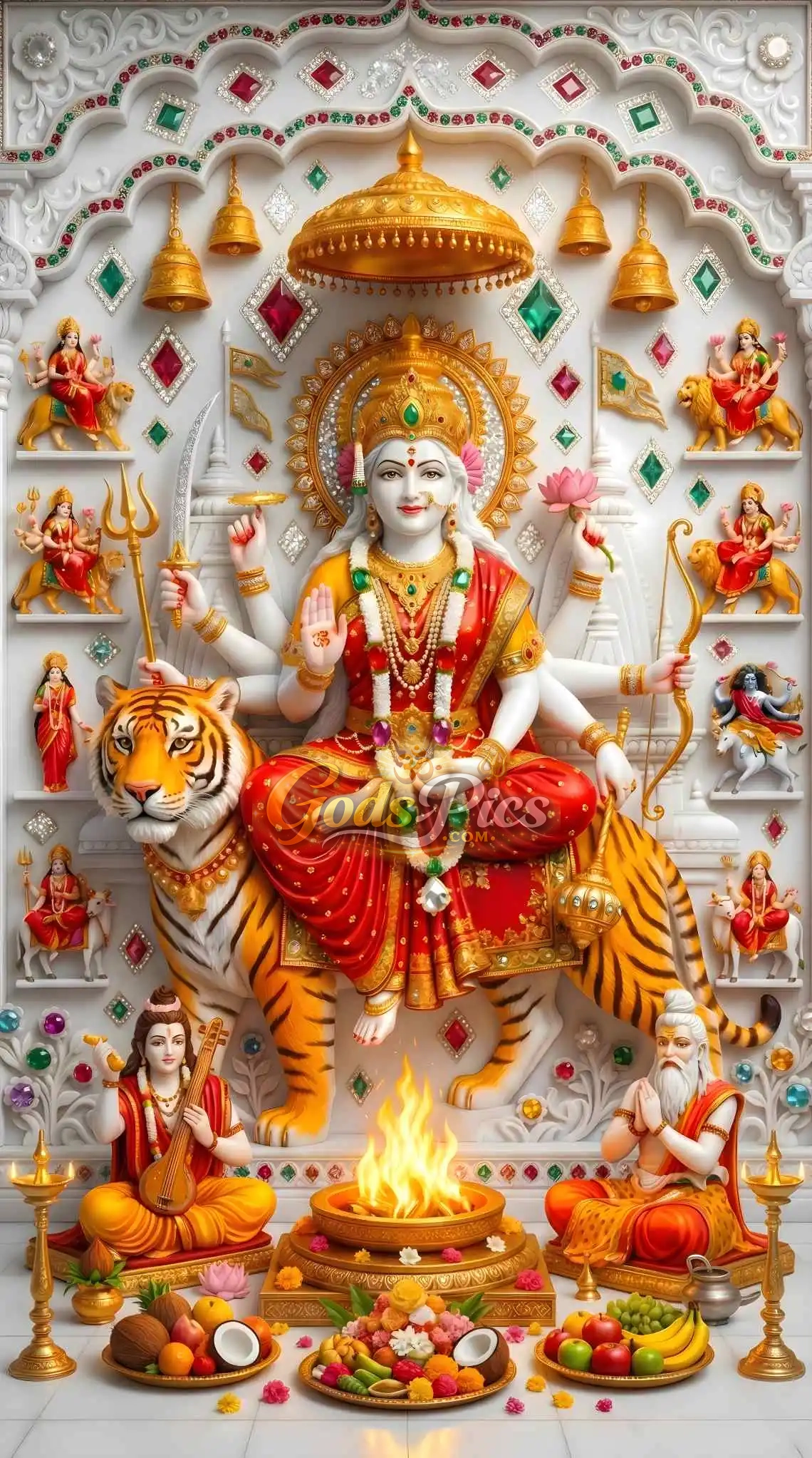Maa Durga Marble Theme Full HD Wallpaper Download 1 Maa Durga Marble Theme Full HD Wallpaper Download