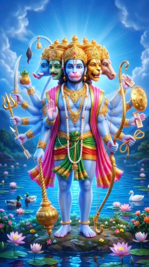 Hanuman Ji Panchmukhi Avtar Wallpaper