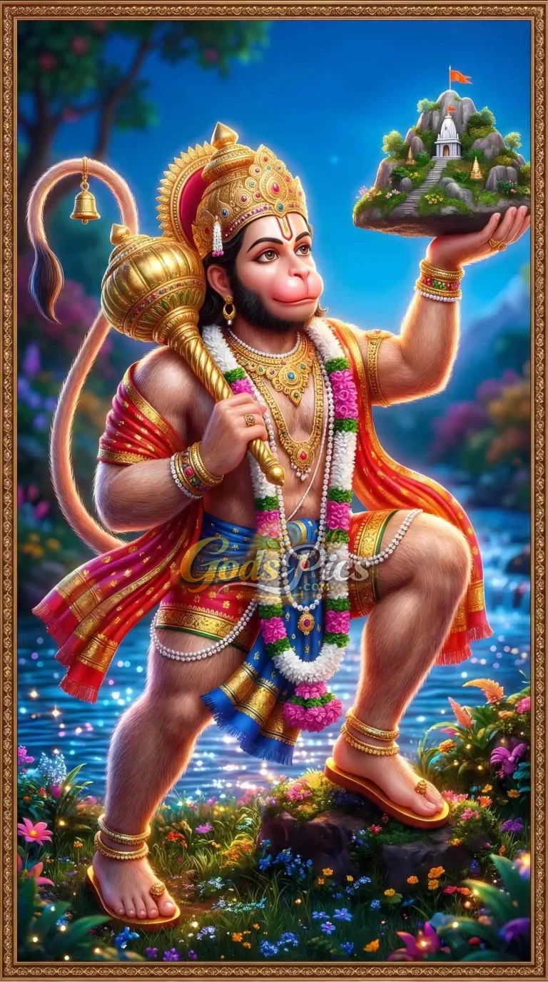 Lord Hanuman Powerful Full HD Printing Wallpaper Download