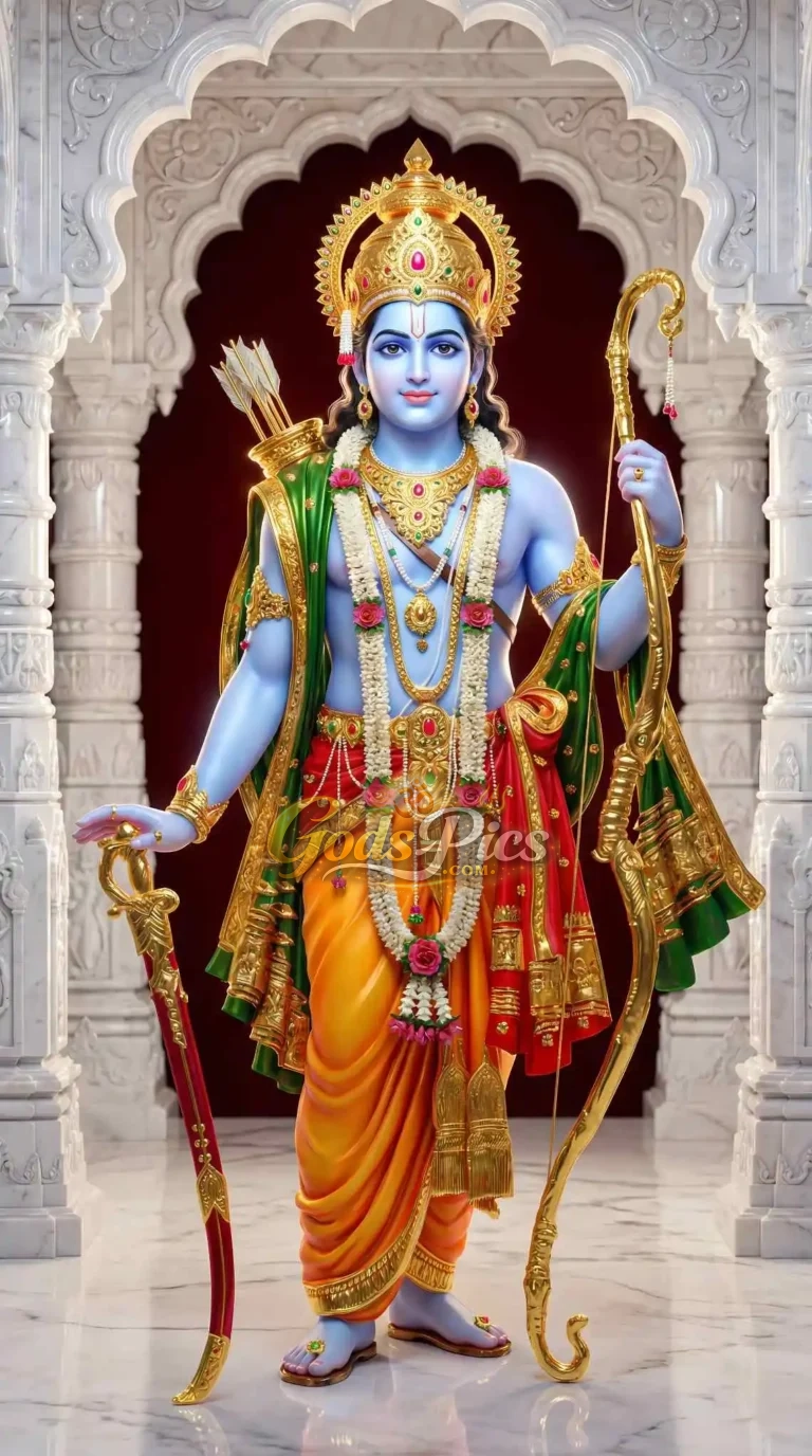 Lord Ram Best Marble theme Full HD Wallpaper Download