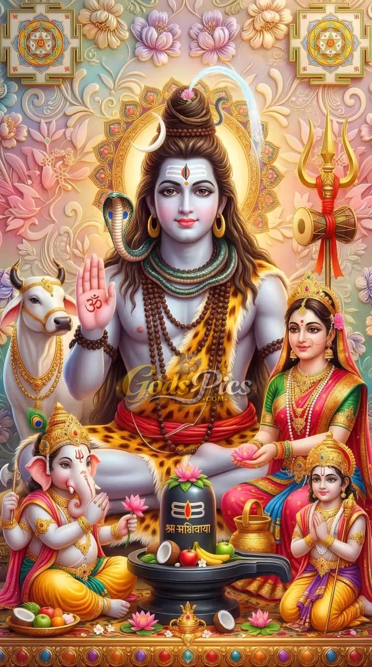 Lord Shiva Family 4K HD Wallpaper Download