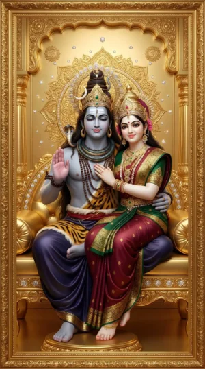 Home 22 Lord Shiva And Parvati Full HD Wallpaper Download Lord Shiva And Parvati HD Wallpaper Beautiful Shiv Parvati Image in 4K Mahadev And Mata Parvati Divine Wallpaper Shiva Parvati Love HD Background Shiv Shakti Wallpaper for Mobile