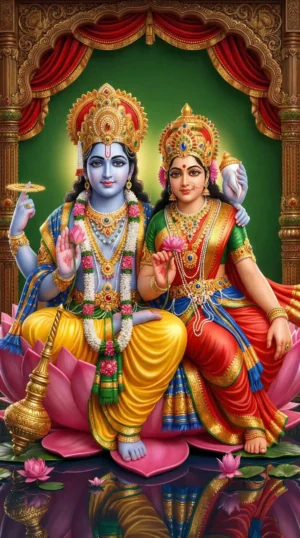 Home 93 Lord Vishnu & Lakshmi Best 4K HD Wallpaper Download