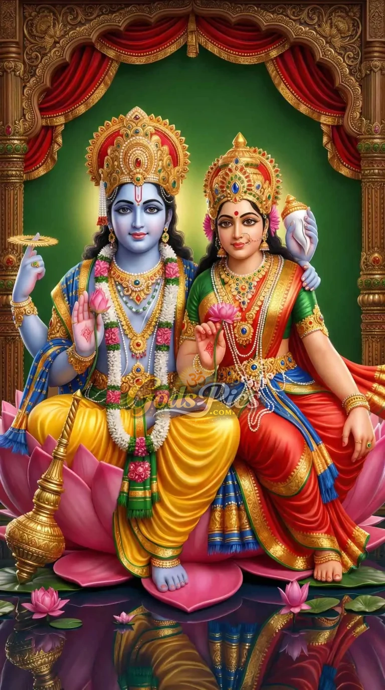 Lord Vishnu & Lakshmi Best 4K HD Wallpaper Download