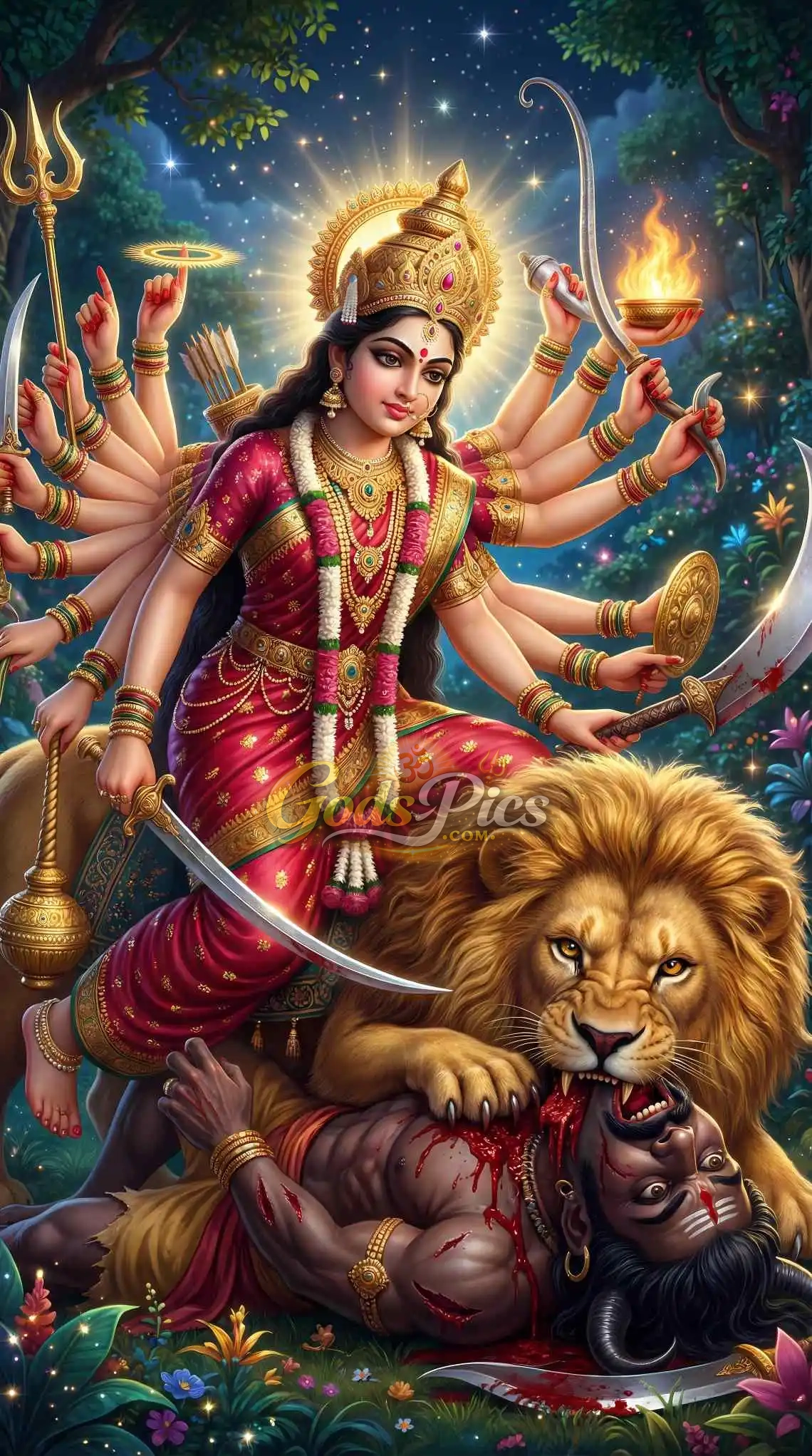Maa Durga Killing Mahishasura HD Wallpaper Download (2 Images) 1 Maa Durga Killing Mahishasura HD Wallpaper Download Maa Durga Killing Mahishasura HD Wallpaper Sherawali Mata Lion 4K Image Mahishasura Mardini Devi Durga Wallpaper Powerful Durga Mata HD Background Navratri Maa Durga Mobile Wallpaper
