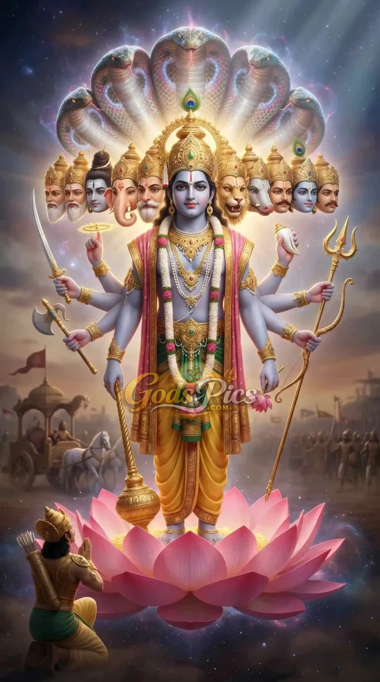 Mahabharat Vishwaroop Vishnu HD Background Images