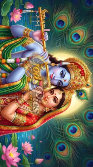 Lord Krishna And Radha Divine Love Beautiful Full HD Wallpapers Download