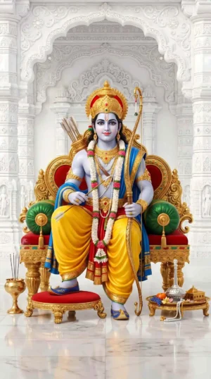 Ram Ji Powerful 4K Marble HD Wallpaper