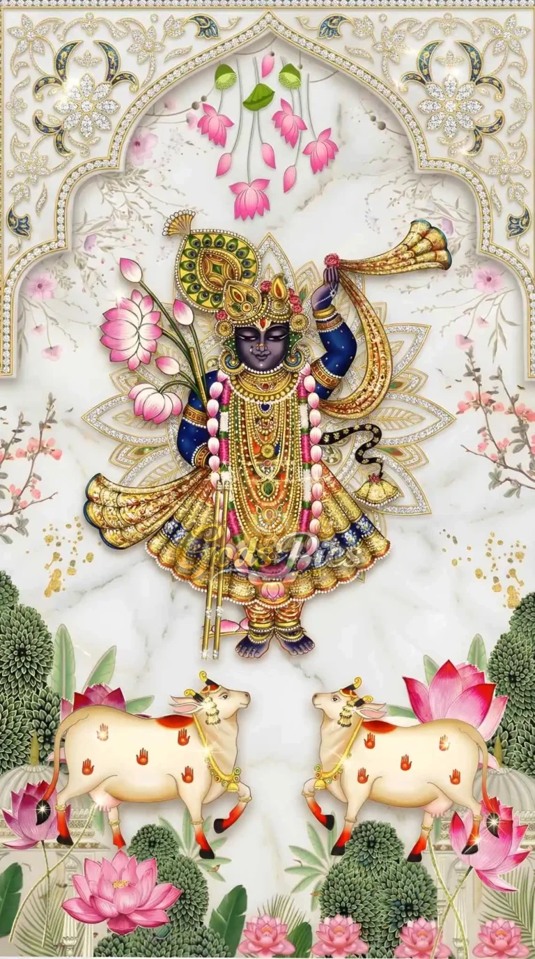 Shreenathji Pichwai 4K HD Wallpaper Download