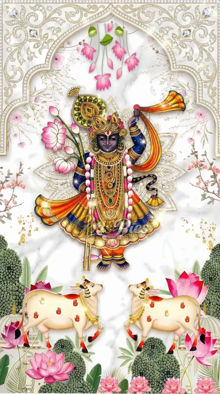 Shreenathji Pichwai 4K HD Wallpapers (4 Images)