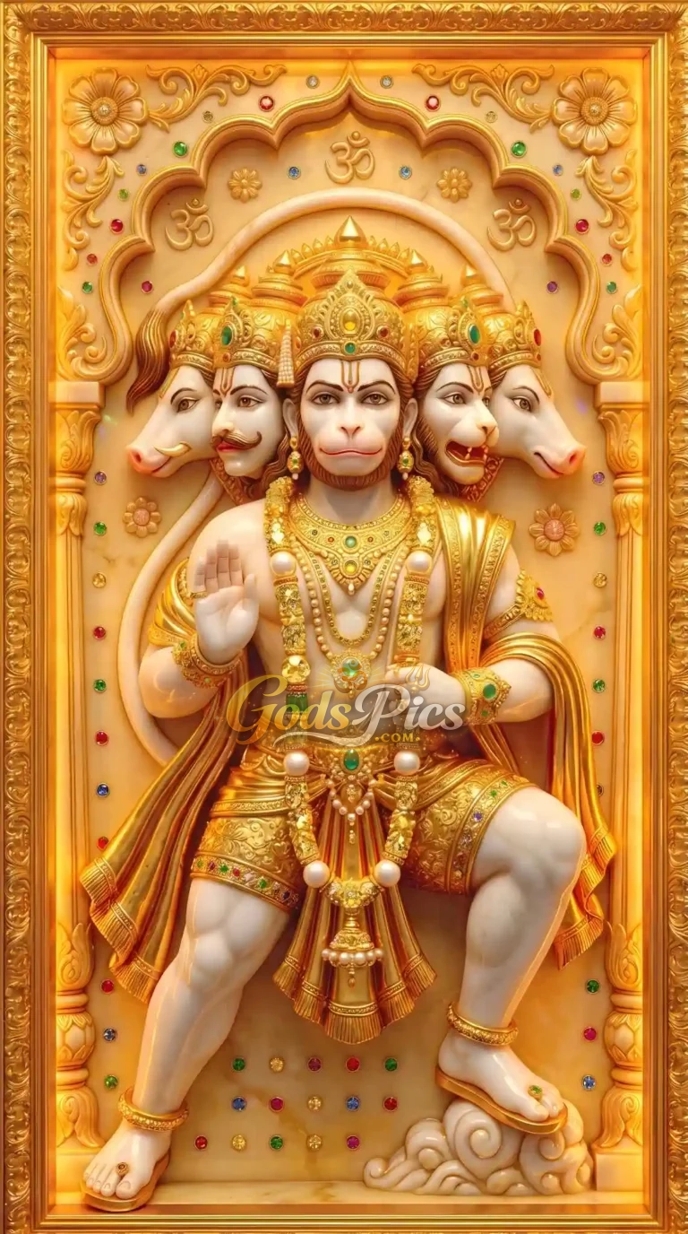 Hanuman Ji Powerful Golden theme image