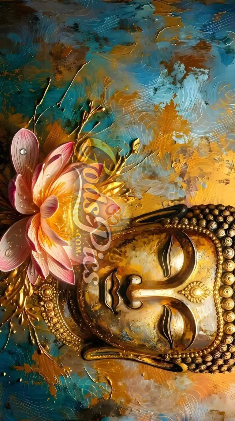 Lord Buddha Best Quality 8K Painting Wallpaper