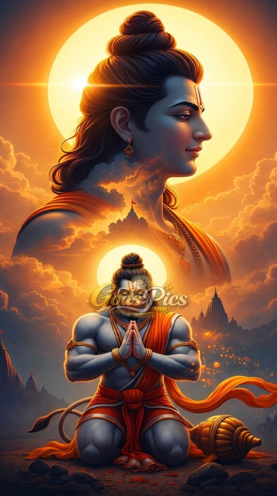 Lord Ram & Hanuman Ji Free HD Wallpaper