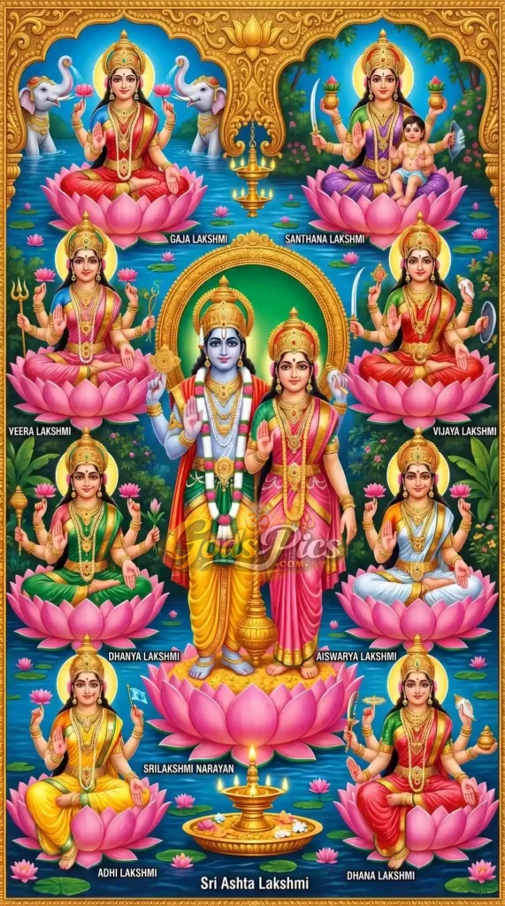 Lord Vishnu And Maa Laxmi Ji Wallpaper