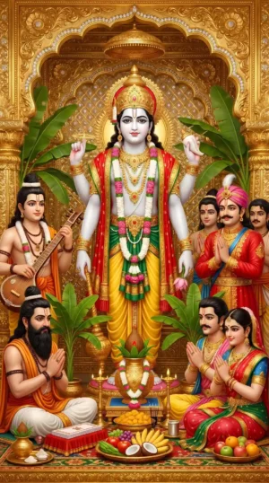 Lord Vishnu Vasudev 8K HD Wallpaper Download