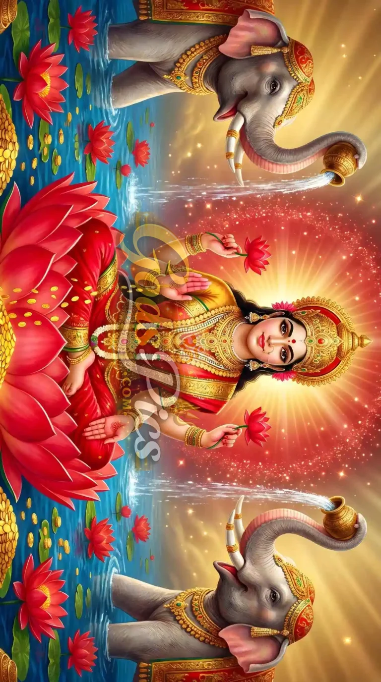 Maa Lakshmi Ji 8K Computer Wallpaper Download