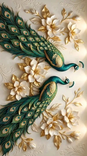 Peacock Best Quality Wall Background Wallpaper