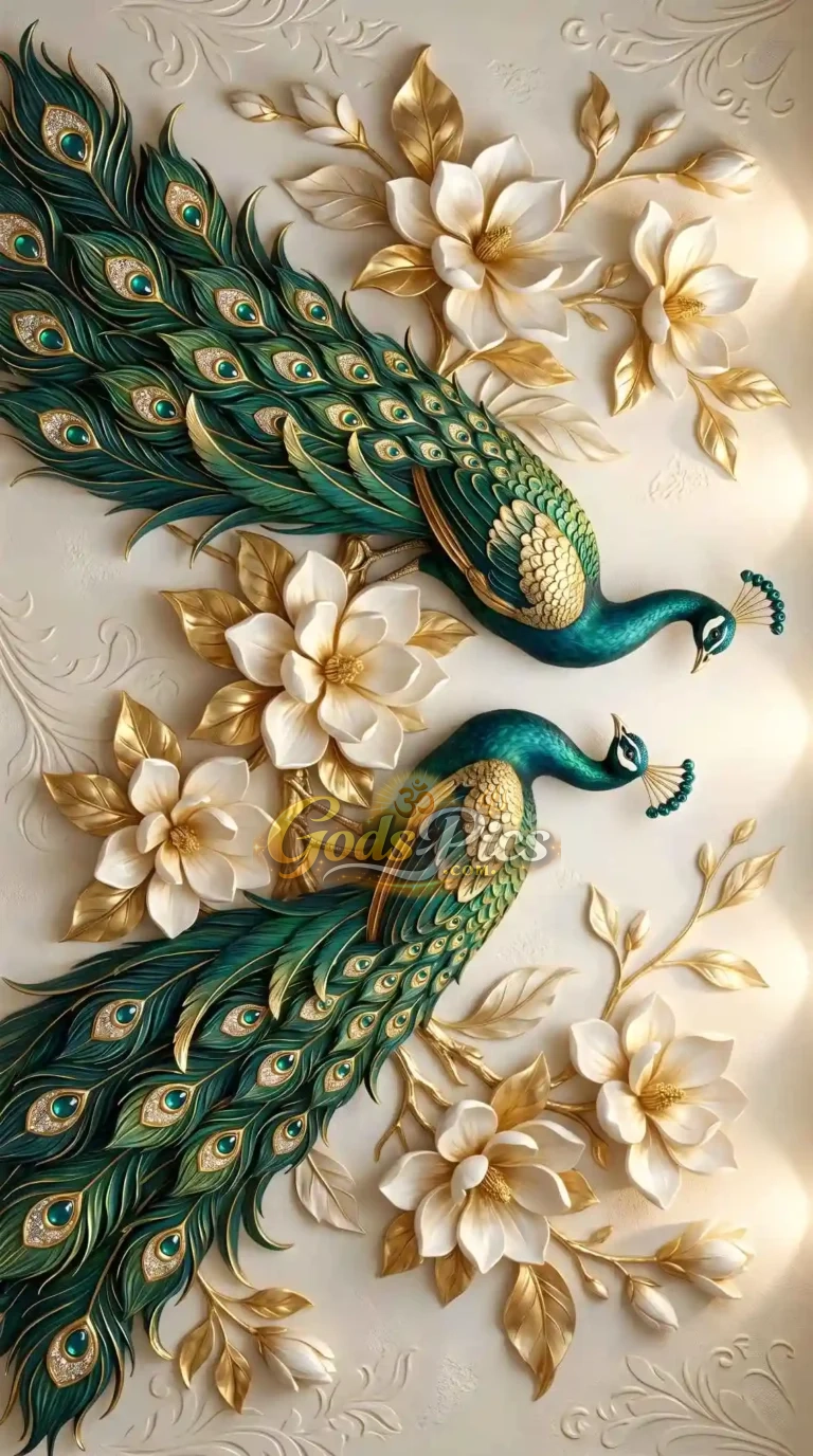 Peacock Best Quality Wall Background Wallpaper