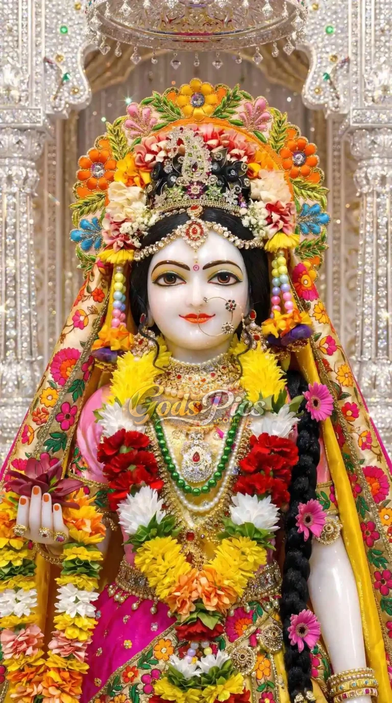 Radha Ji 8K HD Marble Wallpaper Download