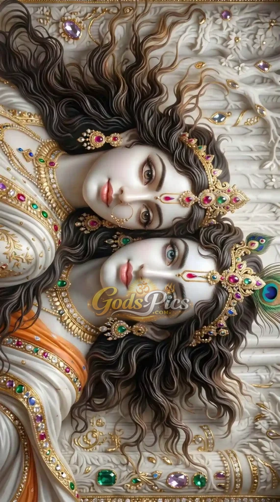 Radha Krishna Best Quality 8K Marble Images (2 Images)